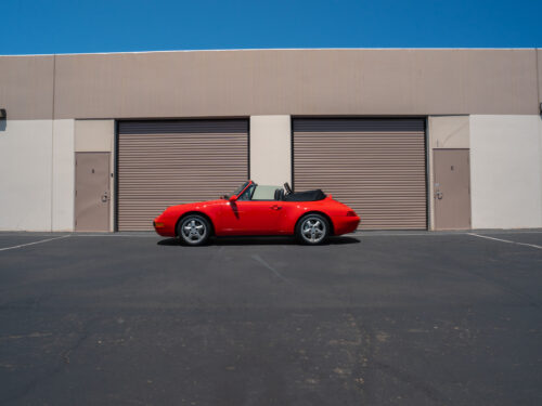 1996 Porsche 911 Carrera 4 Cabriolet in Guards Red — Strada Nera San Diego