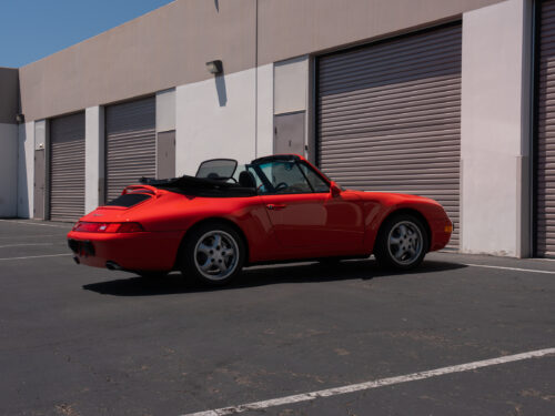 1996 Porsche 911 Carrera 4 Cabriolet in Guards Red — Strada Nera San Diego