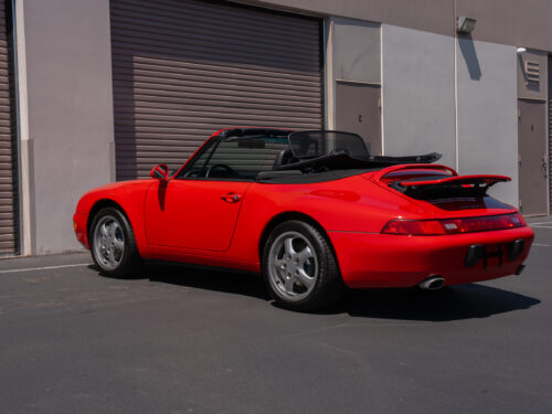 1996 Porsche 911 Carrera 4 Cabriolet in Guards Red — Strada Nera San Diego