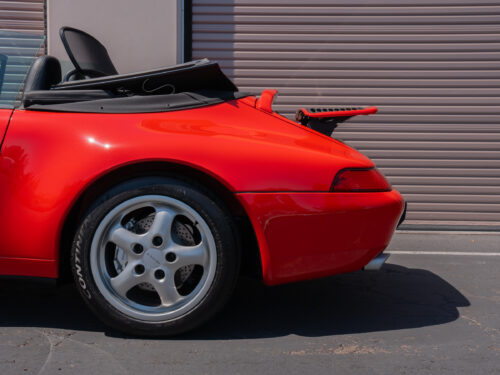 1996 Porsche 911 Carrera 4 Cabriolet in Guards Red — Strada Nera San Diego