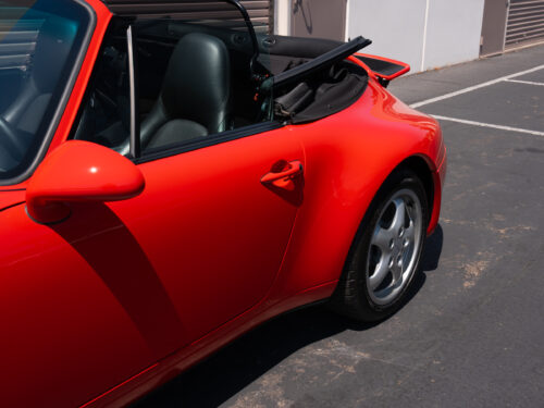 1996 Porsche 911 Carrera 4 Cabriolet in Guards Red — Strada Nera San Diego