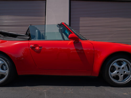 1996 Porsche 911 Carrera 4 Cabriolet in Guards Red — Strada Nera San Diego