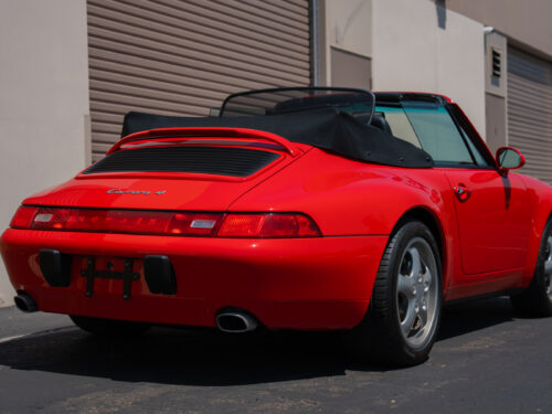 1996 Porsche 911 Carrera 4 Cabriolet in Guards Red — Strada Nera San Diego