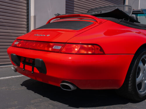 1996 Porsche 911 Carrera 4 Cabriolet in Guards Red — Strada Nera San Diego