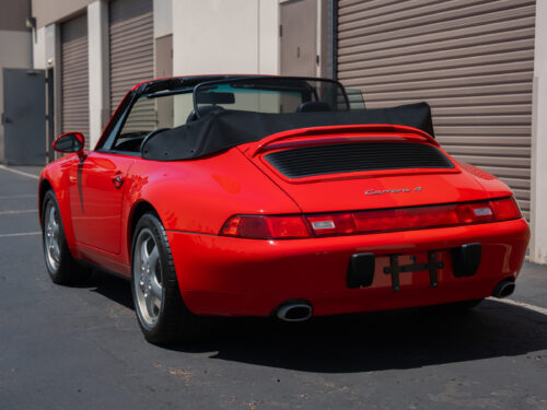 1996 Porsche 911 Carrera 4 Cabriolet in Guards Red — Strada Nera San Diego
