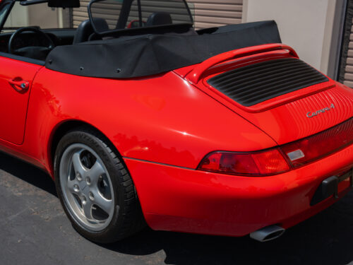 1996 Porsche 911 Carrera 4 Cabriolet in Guards Red — Strada Nera San Diego