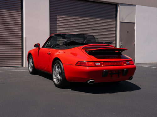 1996 Porsche 911 Carrera 4 Cabriolet in Guards Red — Strada Nera San Diego