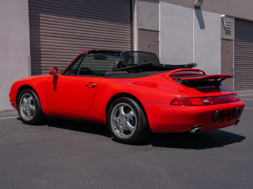 1996 Porsche 911 Carrera 4 Cabriolet in Guards Red — Strada Nera San Diego