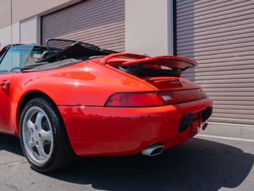 1996 Porsche 911 Carrera 4 Cabriolet in Guards Red — Strada Nera San Diego