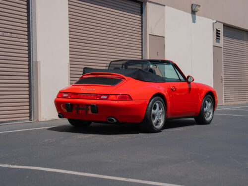1996 Porsche 911 Carrera 4 Cabriolet in Guards Red — Strada Nera San Diego
