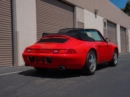 1996 Porsche 911 Carrera 4 Cabriolet in Guards Red — Strada Nera San Diego