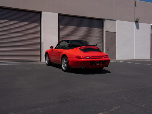 1996 Porsche 911 Carrera 4 Cabriolet in Guards Red — Strada Nera San Diego
