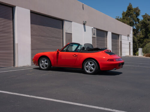 1996 Porsche 911 Carrera 4 Cabriolet in Guards Red — Strada Nera San Diego