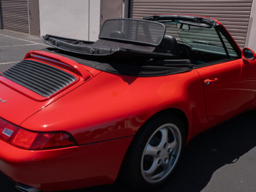 1996 Porsche 911 Carrera 4 Cabriolet in Guards Red — Strada Nera San Diego