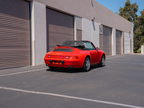 1996 Porsche 911 Carrera 4 Cabriolet in Guards Red — Strada Nera San Diego