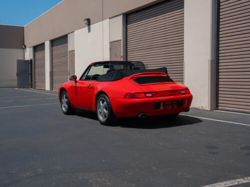 1996 Porsche 911 Carrera 4 Cabriolet in Guards Red — Strada Nera San Diego