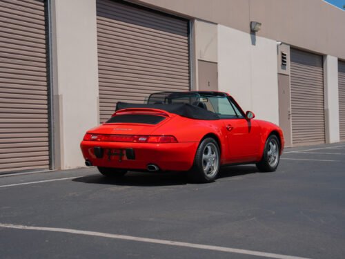 1996 Porsche 911 Carrera 4 Cabriolet in Guards Red — Strada Nera San Diego