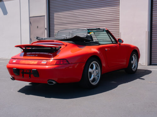 1996 Porsche 911 Carrera 4 Cabriolet in Guards Red — Strada Nera San Diego