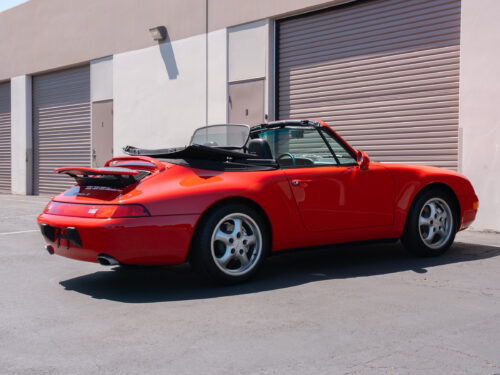 1996 Porsche 911 Carrera 4 Cabriolet in Guards Red — Strada Nera San Diego