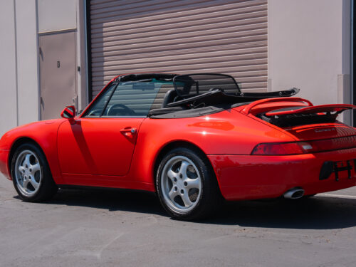 1996 Porsche 911 Carrera 4 Cabriolet in Guards Red — Strada Nera San Diego