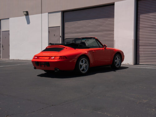 1996 Porsche 911 Carrera 4 Cabriolet in Guards Red — Strada Nera San Diego