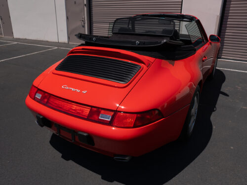 1996 Porsche 911 Carrera 4 Cabriolet in Guards Red — Strada Nera San Diego