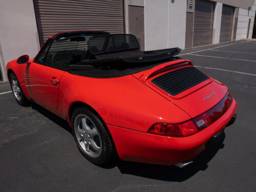1996 Porsche 911 Carrera 4 Cabriolet in Guards Red — Strada Nera San Diego