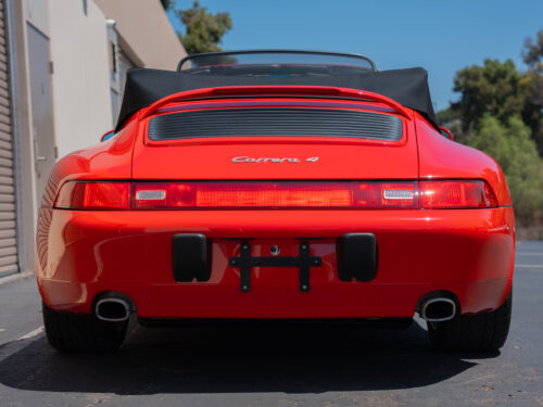 1996 Porsche 911 Carrera 4 Cabriolet in Guards Red — Strada Nera San Diego