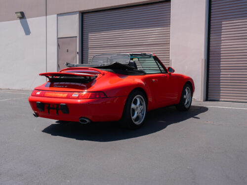 1996 Porsche 911 Carrera 4 Cabriolet in Guards Red — Strada Nera San Diego