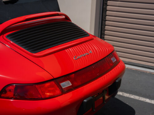 1996 Porsche 911 Carrera 4 Cabriolet in Guards Red — Strada Nera San Diego