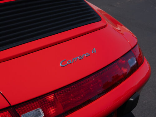 1996 Porsche 911 Carrera 4 Cabriolet in Guards Red — Strada Nera San Diego