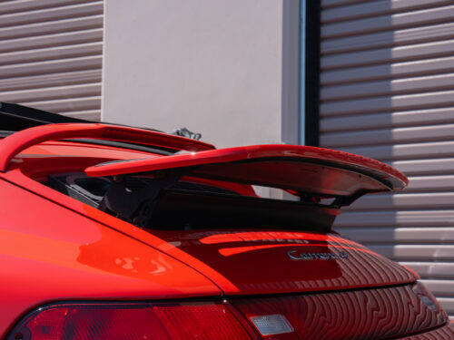 1996 Porsche 911 Carrera 4 Cabriolet in Guards Red — Strada Nera San Diego
