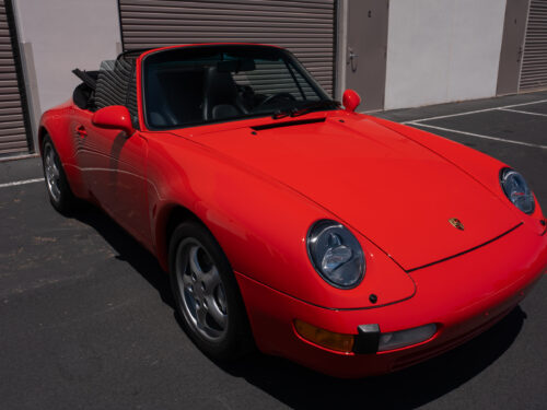 1996 Porsche 911 Carrera 4 Cabriolet in Guards Red — Strada Nera San Diego