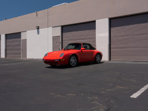 1996 Porsche 911 Carrera 4 Cabriolet in Guards Red — Strada Nera San Diego