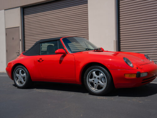 1996 Porsche 911 Carrera 4 Cabriolet in Guards Red — Strada Nera San Diego