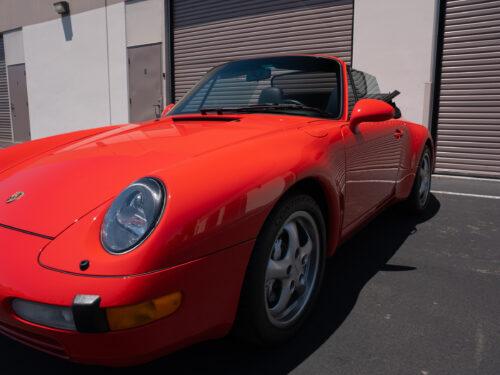 1996 Porsche 911 Carrera 4 Cabriolet in Guards Red — Strada Nera San Diego