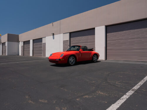 1996 Porsche 911 Carrera 4 Cabriolet in Guards Red — Strada Nera San Diego