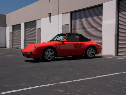 1996 Porsche 911 Carrera 4 Cabriolet in Guards Red — Strada Nera San Diego