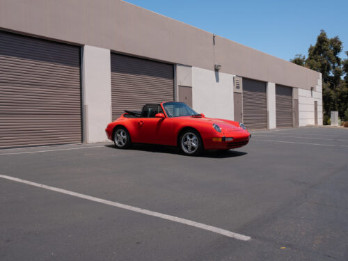 1996 Porsche 911 Carrera 4 Cabriolet in Guards Red — Strada Nera San Diego