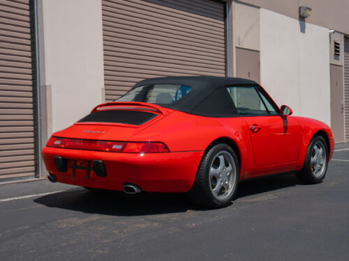 1996 Porsche 911 Carrera 4 Cabriolet in Guards Red — Strada Nera San Diego