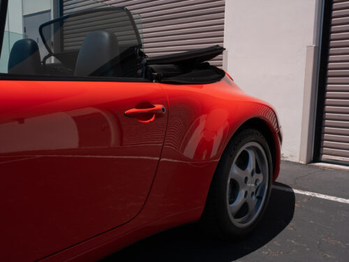 1996 Porsche 911 Carrera 4 Cabriolet in Guards Red — Strada Nera San Diego