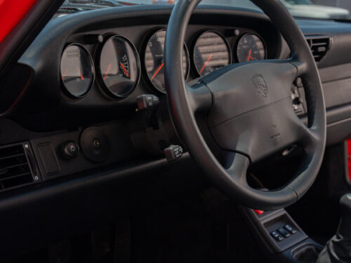 1996 Porsche 911 Carrera 4 Cabriolet in Guards Red — Strada Nera San Diego