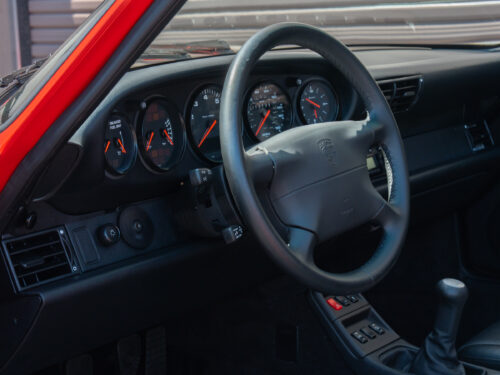1996 Porsche 911 Carrera 4 Cabriolet in Guards Red — Strada Nera San Diego