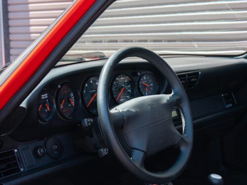 1996 Porsche 911 Carrera 4 Cabriolet in Guards Red — Strada Nera San Diego