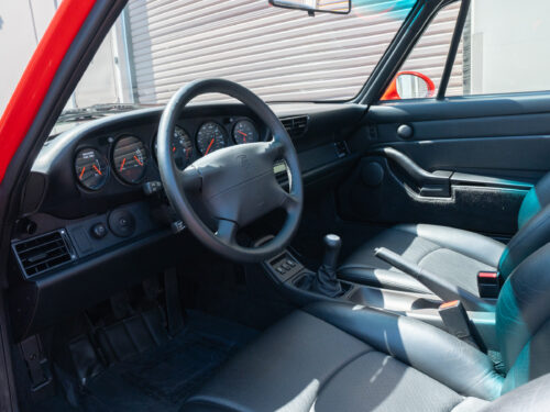 1996 Porsche 911 Carrera 4 Cabriolet in Guards Red — Strada Nera San Diego