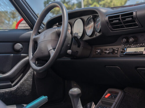 1996 Porsche 911 Carrera 4 Cabriolet in Guards Red — Strada Nera San Diego
