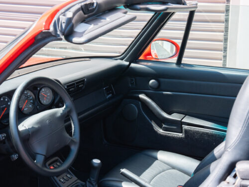 1996 Porsche 911 Carrera 4 Cabriolet in Guards Red — Strada Nera San Diego