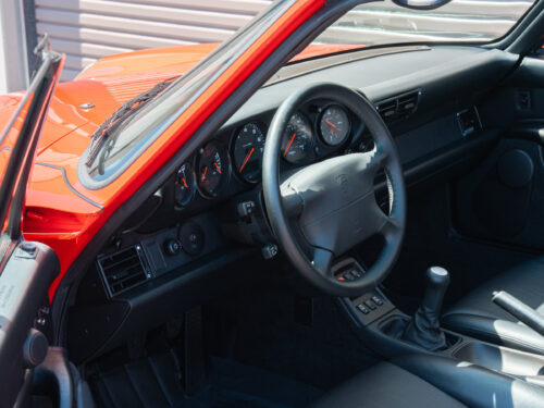 1996 Porsche 911 Carrera 4 Cabriolet in Guards Red — Strada Nera San Diego