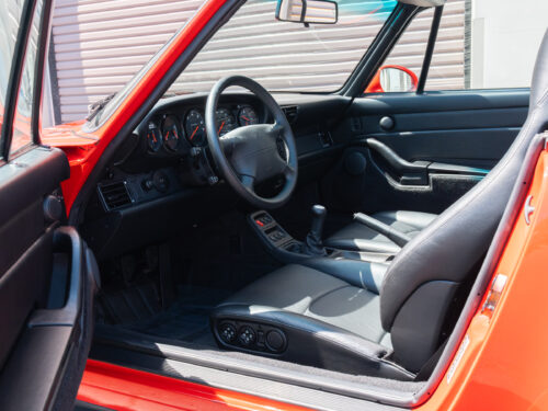 1996 Porsche 911 Carrera 4 Cabriolet in Guards Red — Strada Nera San Diego