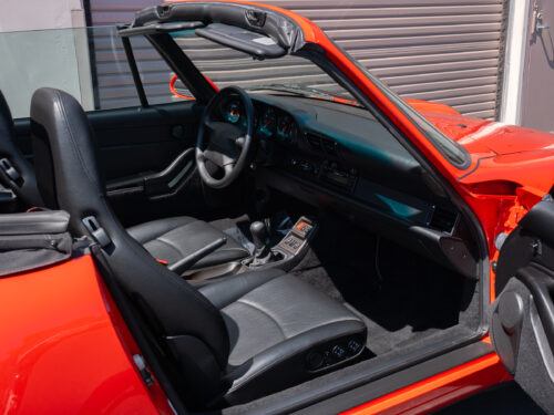 1996 Porsche 911 Carrera 4 Cabriolet in Guards Red — Strada Nera San Diego